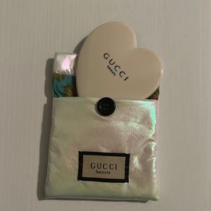 Gucci Beauty Heart Compact with Iridescent Pouch